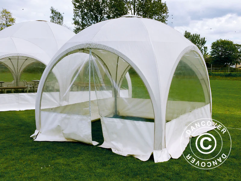 Kopułowy namiot imprezowy Multipavillon 3x3m, Biały - Image 6