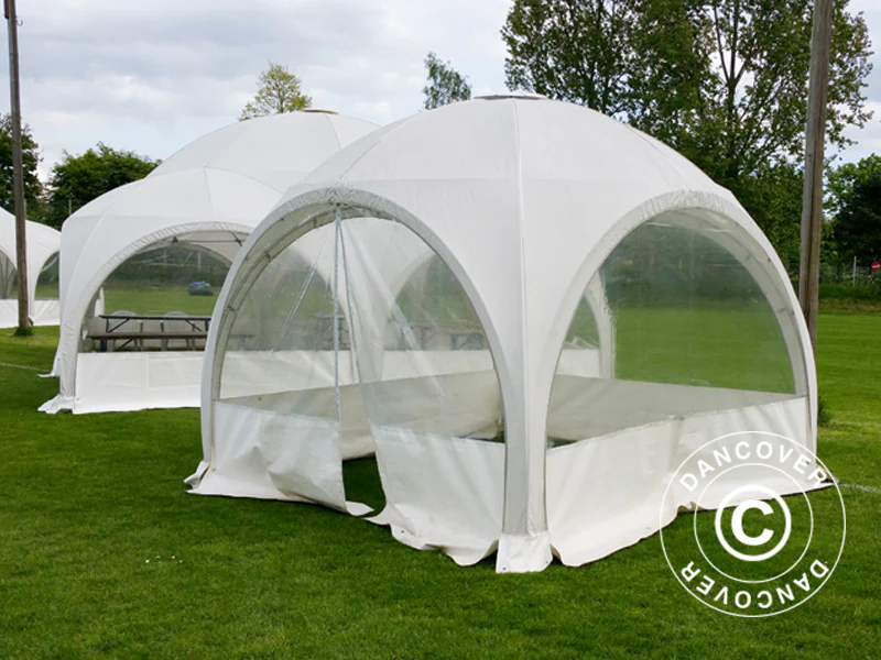 Kopułowy namiot imprezowy Multipavillon 3x6m, Biały - Image 3