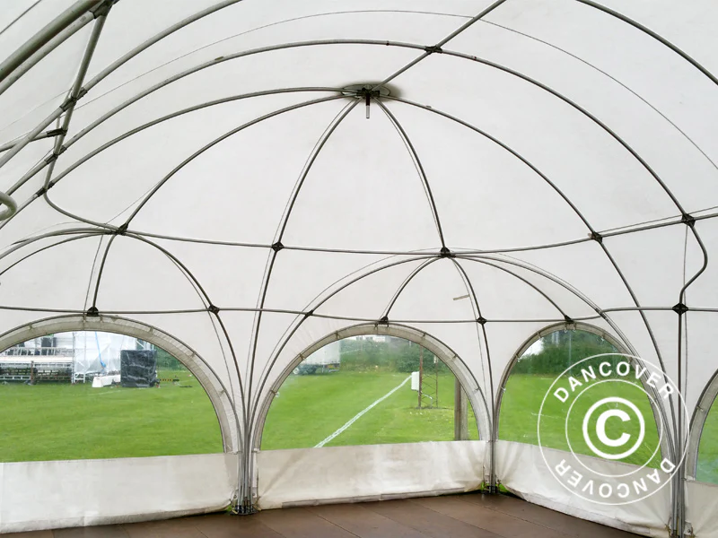 Kopułowy namiot imprezowy Multipavillon 6x6m, Biały - Image 10