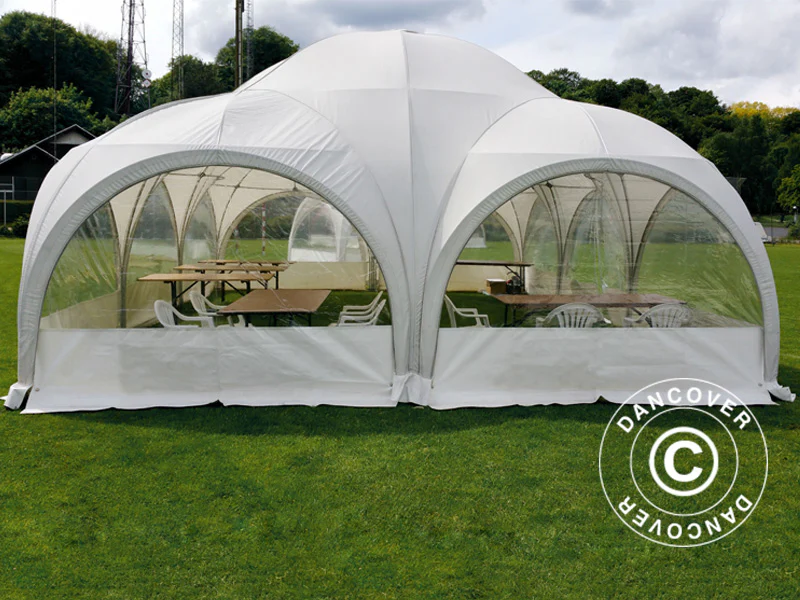 Kopułowy namiot imprezowy Multipavillon 6x6m, Biały - Image 3