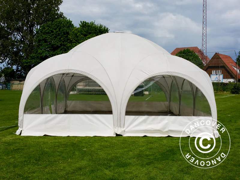 Kopułowy namiot imprezowy Multipavillon 6x9m, Biały - Image 10