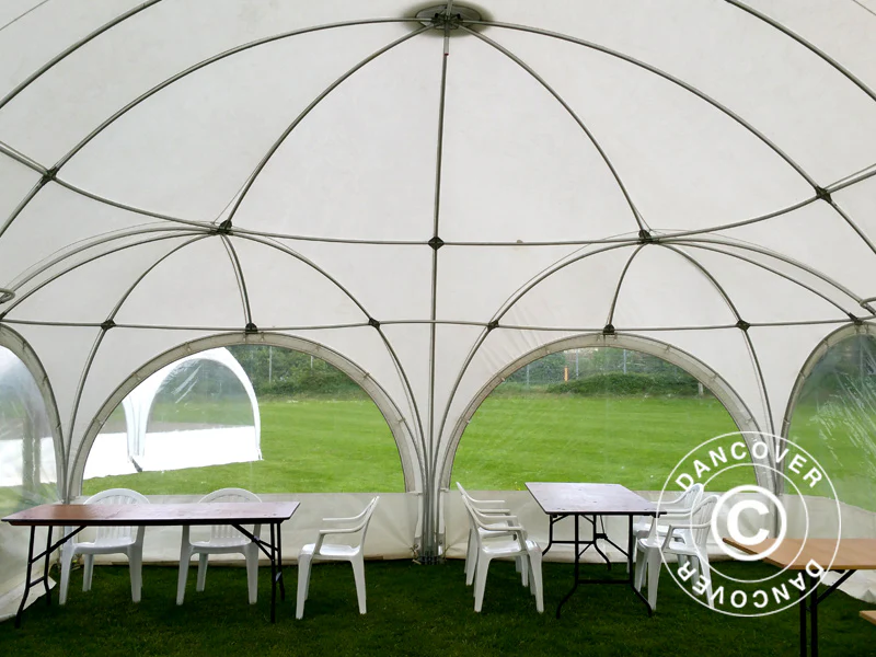 Kopułowy namiot imprezowy Multipavillon 6x9m, Biały - Image 12