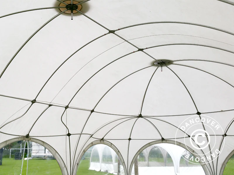Kopułowy namiot imprezowy Multipavillon 6x9m, Biały - Image 14