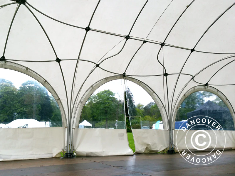 Kopułowy namiot imprezowy Multipavillon 6x9m, Biały - Image 16