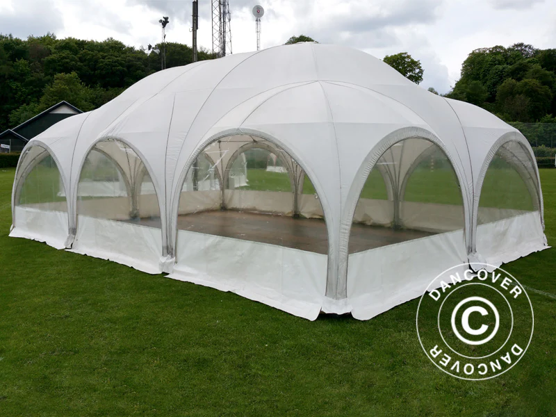 Kopułowy namiot imprezowy Multipavillon 6x9m, Biały - Image 2