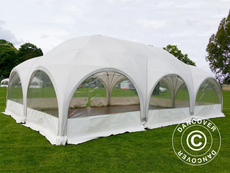 Kopułowy namiot imprezowy Multipavillon 6x9m, Biały - Image 4