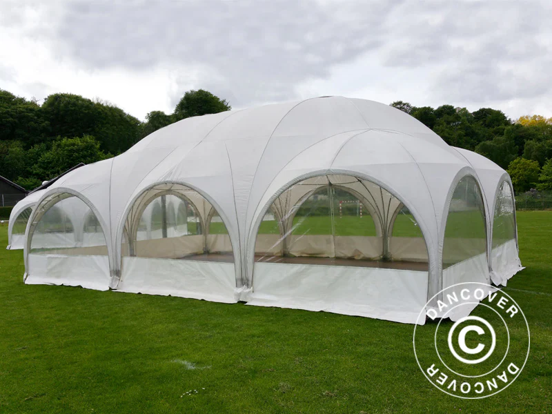Kopułowy namiot imprezowy Multipavillon 6x9m, Biały - Image 5