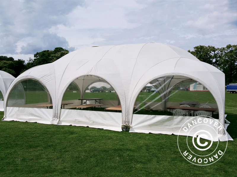 Kopułowy namiot imprezowy Multipavillon 6x9m, Biały - Image 7