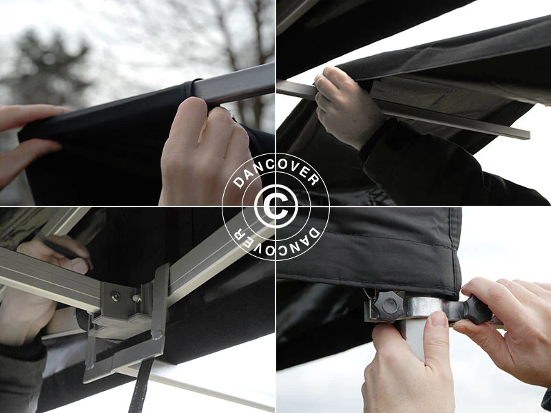 Markiza FleXtents PRO 3m, Czarny/łączniki w zestawie - Image 6