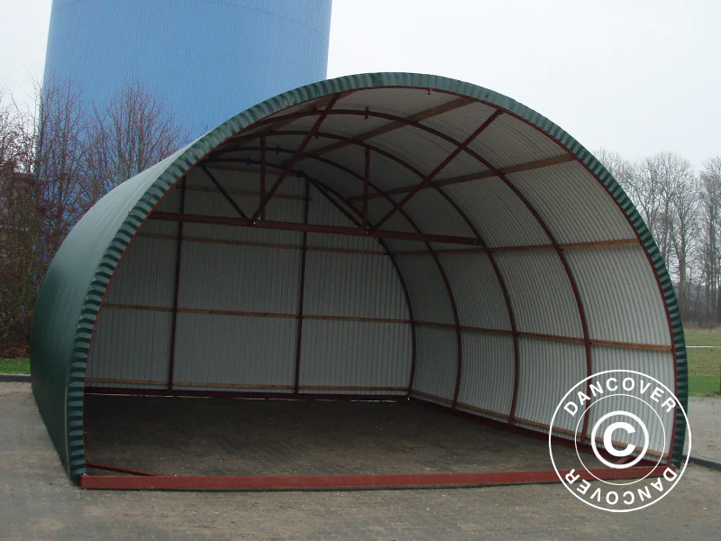 Namiot dla zwierząt/Hala łukowa, 5x6x3,23m, Ciemnozielona - Image 4