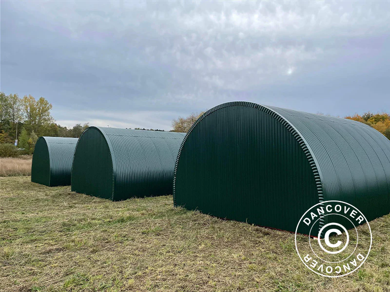 Namiot dla zwierząt/Hala łukowa, 5x6x3,23m, Ciemnozielona - Image 7