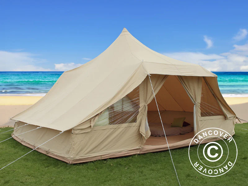 Namiot do glampingu, TentZing®, 4x5m, 10 osób, Piaskowy - Image 2