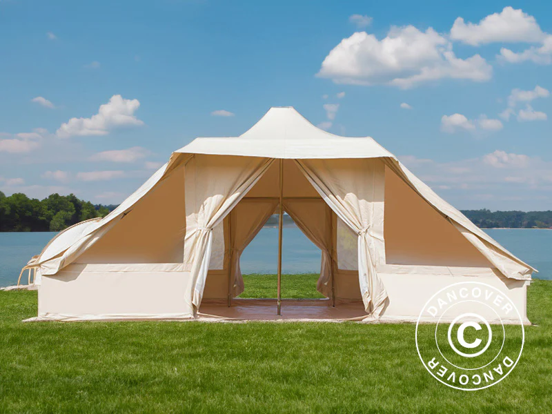 Namiot do glampingu, TentZing®, 4x5m, 10 osób, Piaskowy - Image 4