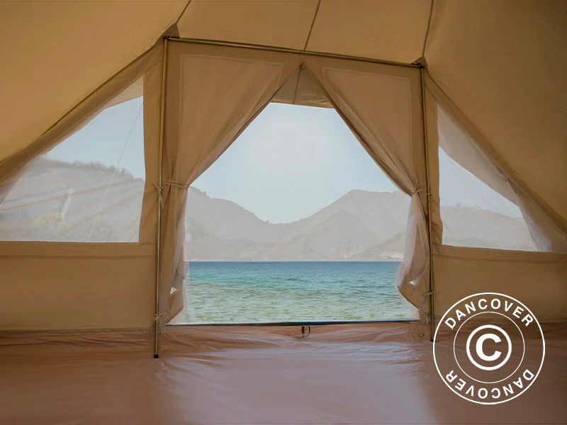 Namiot do glampingu, TentZing®, 4x5m, 10 osób, Piaskowy - Image 7