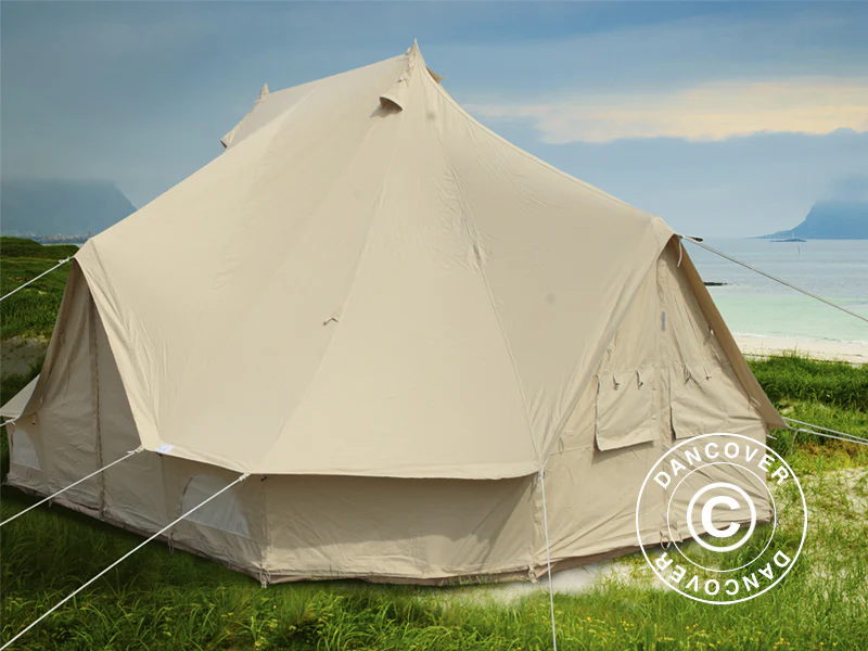 Namiot do glampingu, TentZing®, 4x6m, 12-osobowy, Piaskowy - Image 2