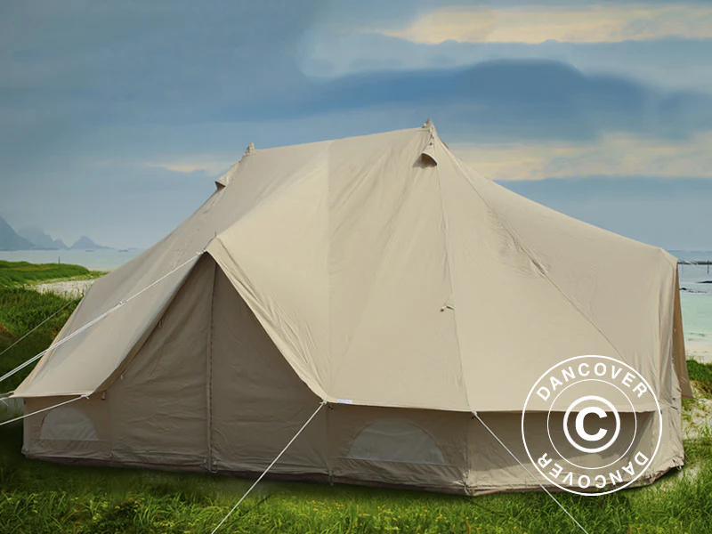 Namiot do glampingu, TentZing®, 4x6m, 12-osobowy, Piaskowy - Image 3