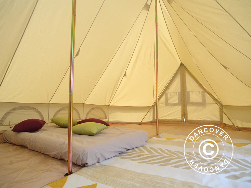 Namiot do glampingu, TentZing®, 4x6m, 12-osobowy, Piaskowy - Image 7