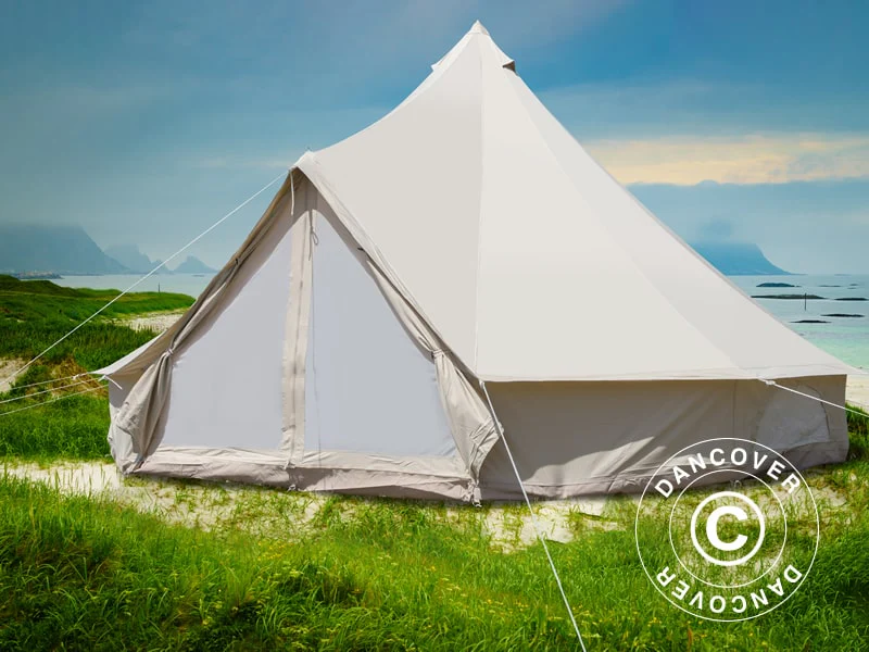 Namiot dzwonkowy do glampingu, TentZing®, 5x5m, 6-osobowy, Piaskowy - Image 3