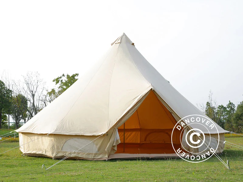 Namiot dzwonkowy do glampingu, TentZing®, 6x6m, 8-osobowy, Piaskowy - Image 3