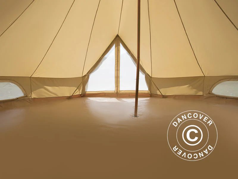 Namiot dzwonkowy do glampingu, TentZing®, 6x6m, 8-osobowy, Piaskowy - Image 7