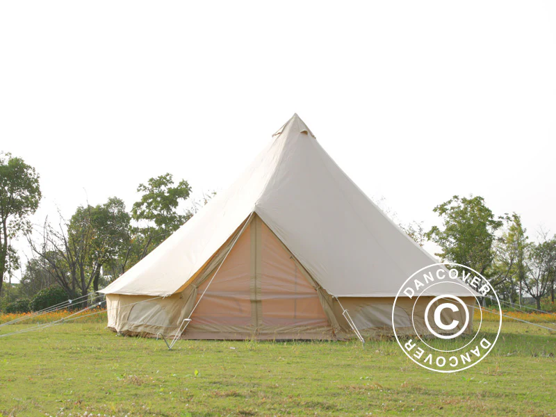Namiot dzwonkowy do glampingu, TentZing®, 7x7m, 10-osobowy, Piaskowy - Image 4