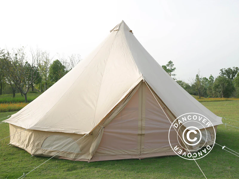 Namiot dzwonkowy do glampingu, TentZing®, 7x7m, 10-osobowy, Piaskowy - Image 5