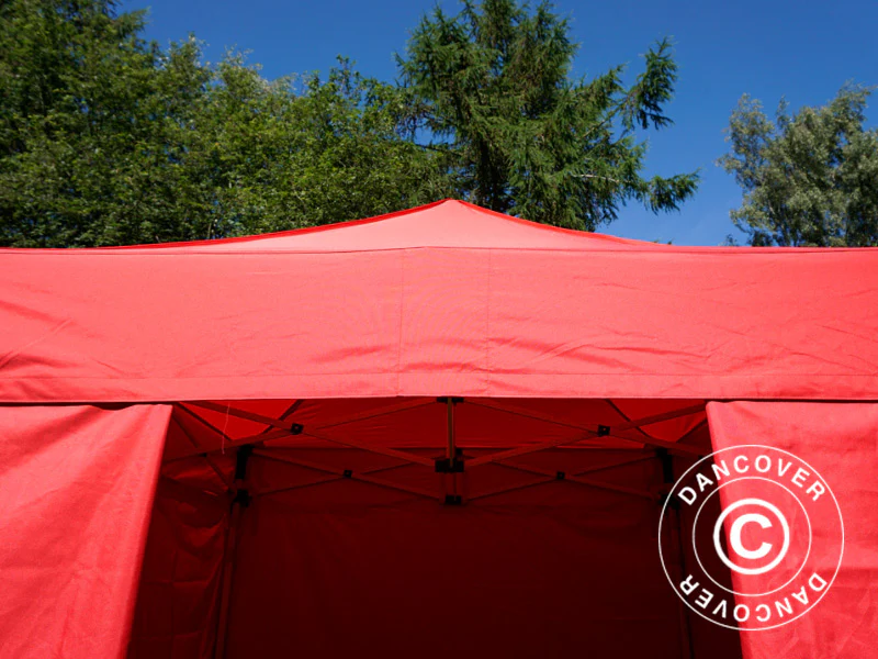 Namiot Ekspresowy FleXtents Basic v.2, 2x2m Czerwony, mq 4 ściany boczne - Image 10