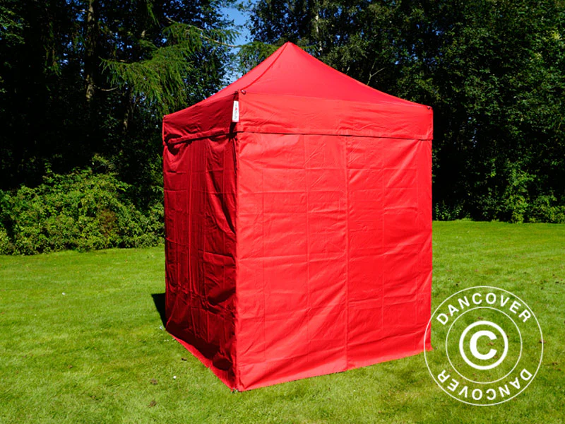 Namiot Ekspresowy FleXtents Basic v.2, 2x2m Czerwony, mq 4 ściany boczne - Image 12