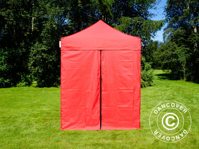Namiot Ekspresowy FleXtents Basic v.2, 2x2m Czerwony, mq 4 ściany boczne - Image 5