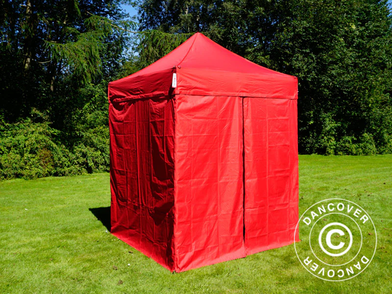 Namiot Ekspresowy FleXtents Basic v.2, 2x2m Czerwony, mq 4 ściany boczne - Image 9