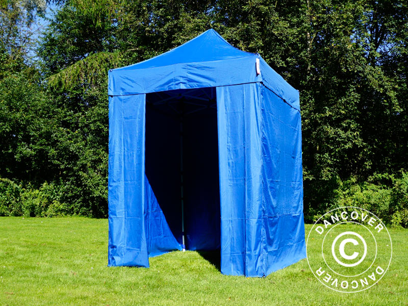 Namiot Ekspresowy FleXtents Basic v.2, 2x2m Niebieski, mq 4 ściany boczne - Image 4
