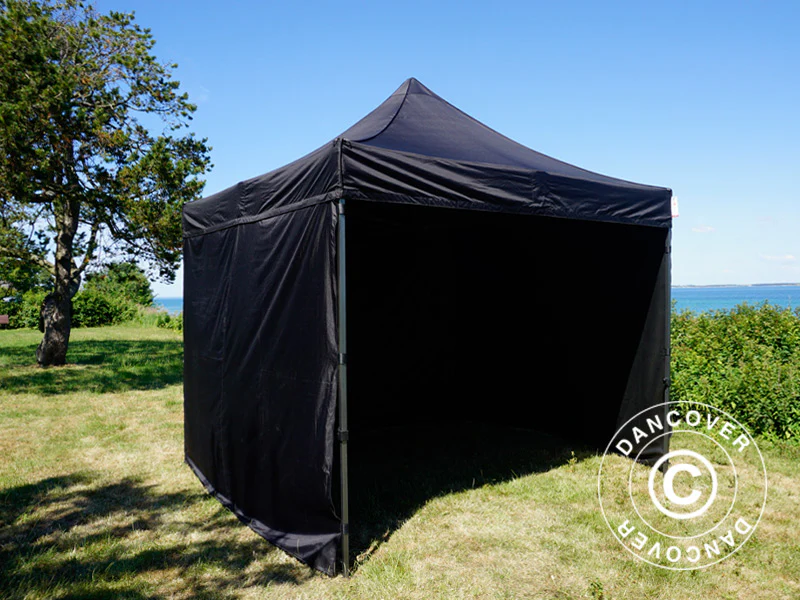 Namiot Ekspresowy FleXtents Basic v.3, 3x3m Czarny, mq 4 ściany boczne - Image 29