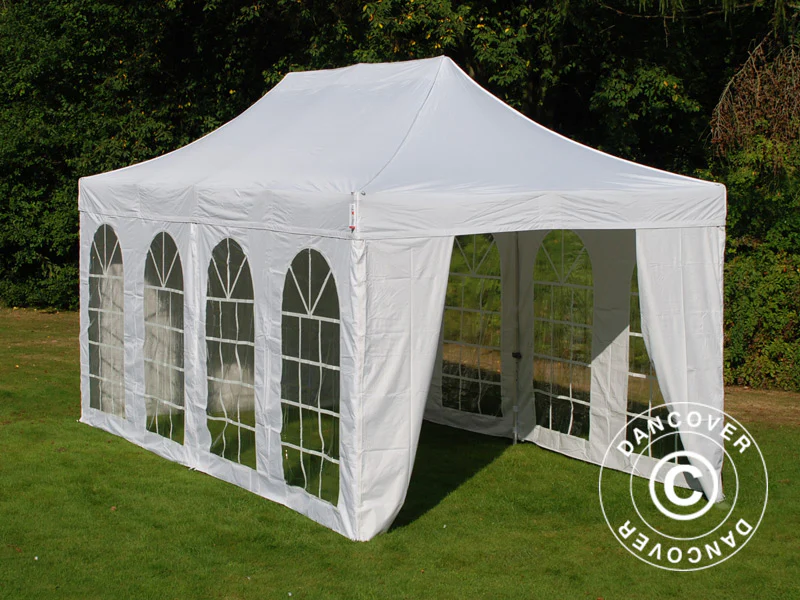 Namiot Ekspresowy FleXtents Basic v.3, 3x6m Biały, mq 4 ściany boczne - Image 2