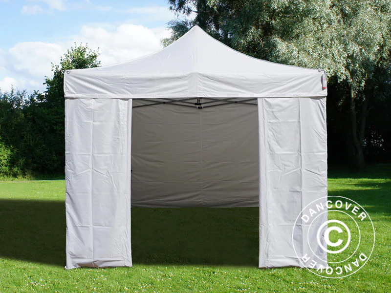 Namiot Ekspresowy FleXtents Basic v.3, 4x4m Biały, mq 4 ściany boczne - Image 2