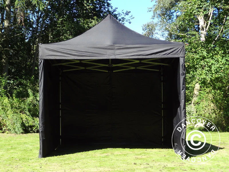 Namiot Ekspresowy FleXtents PRO 2,5x2,5m Czarny, mq 4 ściany boczne - Image 3