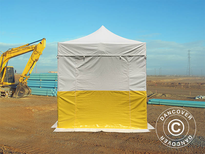 Namiot ekspresowy FleXtents® PRO 2,5x2,5m PCV, namiot roboczy, trudnopalny, 4 ściany boczne - Image 3