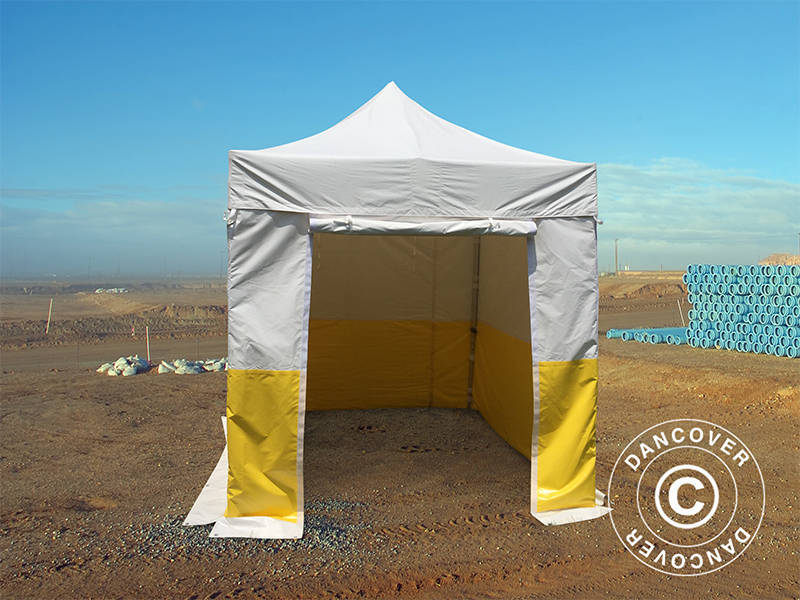 Namiot ekspresowy FleXtents® PRO 2,5x2,5m PCV, namiot roboczy, trudnopalny, 4 ściany boczne - Image 5