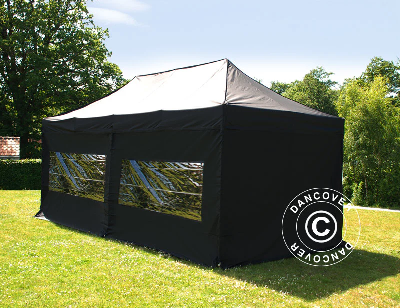 Namiot Ekspresowy FleXtents PRO 2,5x5m Czarny, mq 6 ściany boczne - Image 2