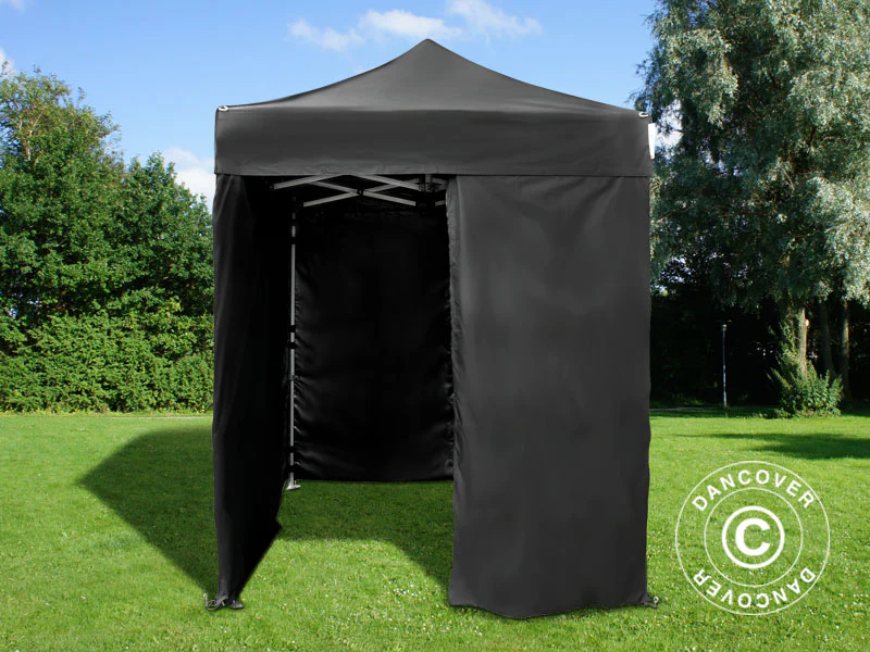Namiot Ekspresowy FleXtents PRO 2x2m Czarny, mq 4 ściany boczne - Image 3