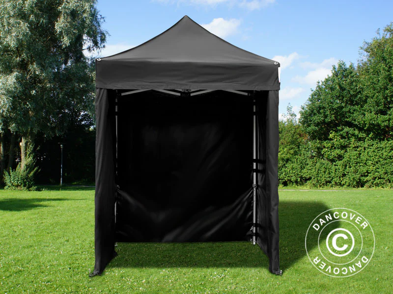 Namiot Ekspresowy FleXtents PRO 2x2m Czarny, mq 4 ściany boczne - Image 4