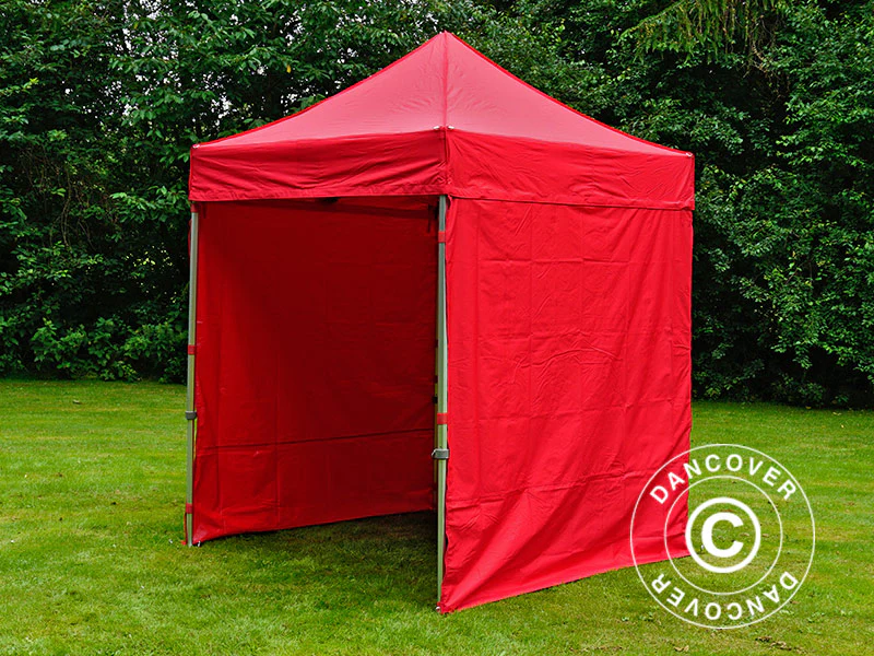 Namiot Ekspresowy FleXtents PRO 2x2m Czerwony, mq 4 ściany boczne - Image 6