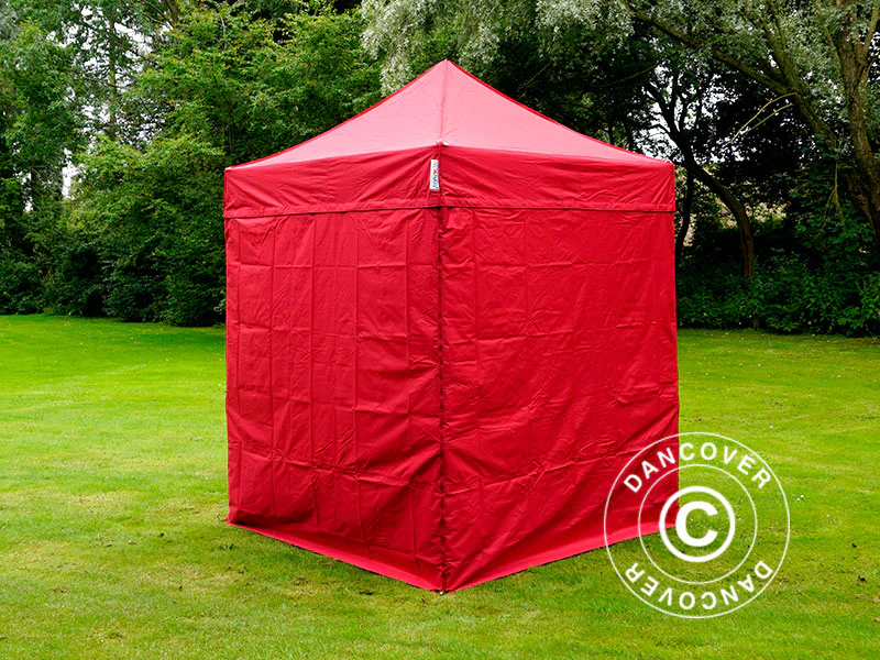 Namiot Ekspresowy FleXtents PRO 2x2m Czerwony, mq 4 ściany boczne - Image 9