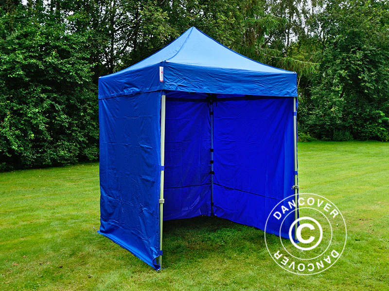 Namiot Ekspresowy FleXtents PRO 2x2m Niebieski, mq 4 ściany boczne - Image 4