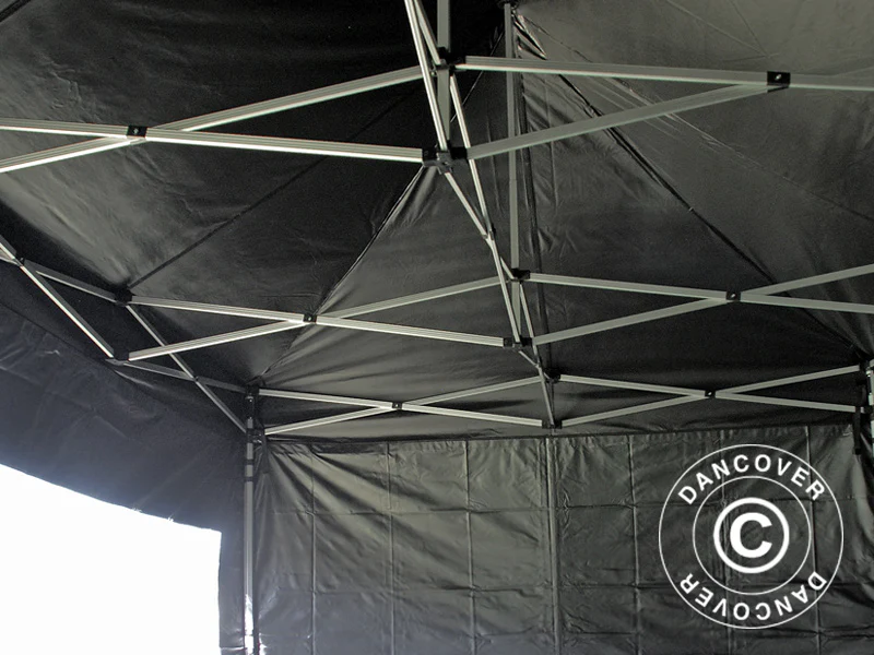 Namiot Ekspresowy FleXtents PRO 3,5x7m Czarny, mq 6 ściany boczne - Image 4