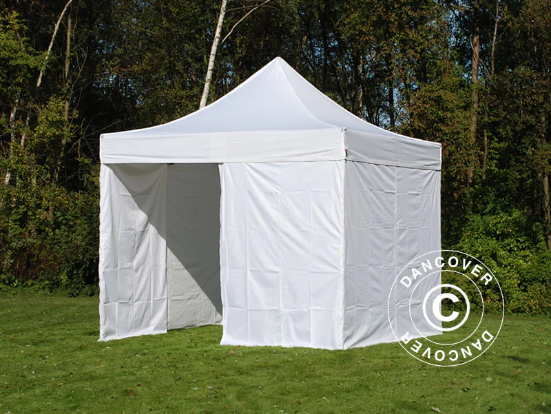 Namiot Ekspresowy FleXtents PRO 3x3m Biały, mq 4 ściany boczne - Image 4