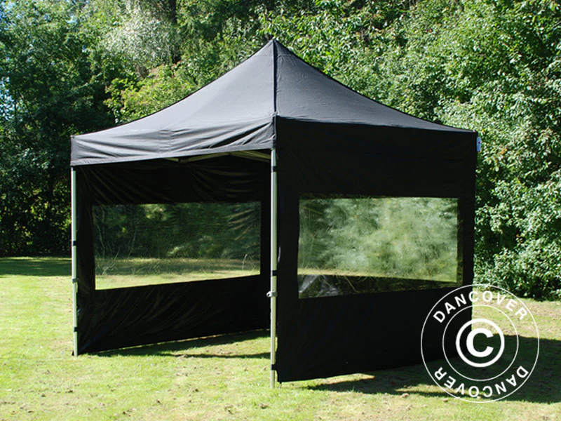 Namiot Ekspresowy FleXtents PRO 3x3m Czarny, mq 4 ściany boczne - Image 11