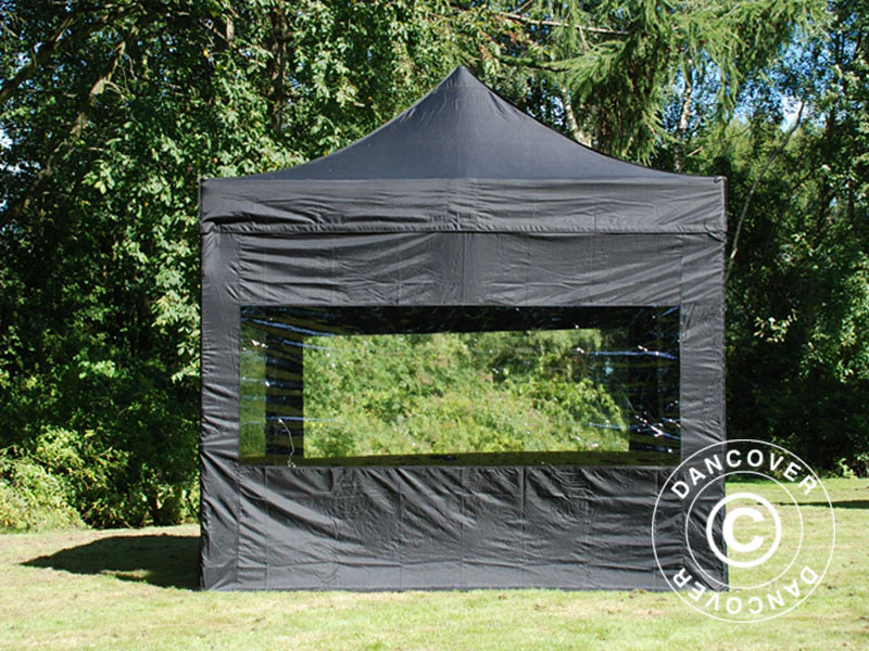 Namiot Ekspresowy FleXtents PRO 3x3m Czarny, mq 4 ściany boczne - Image 13