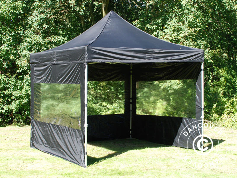 Namiot Ekspresowy FleXtents PRO 3x3m Czarny, mq 4 ściany boczne - Image 17