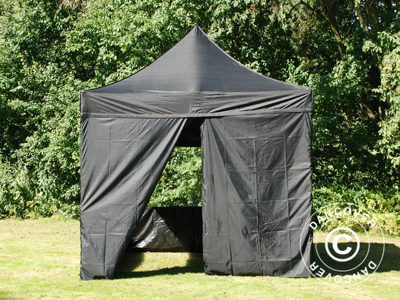Namiot Ekspresowy FleXtents PRO 3x3m Czarny, mq 4 ściany boczne - Image 18
