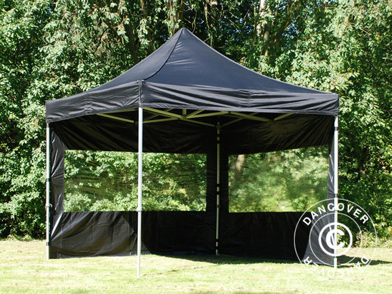 Namiot Ekspresowy FleXtents PRO 3x3m Czarny, mq 4 ściany boczne - Image 24